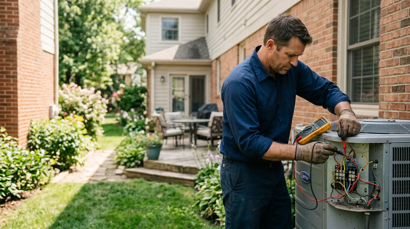 HVAC technician working near Brantingham, NY